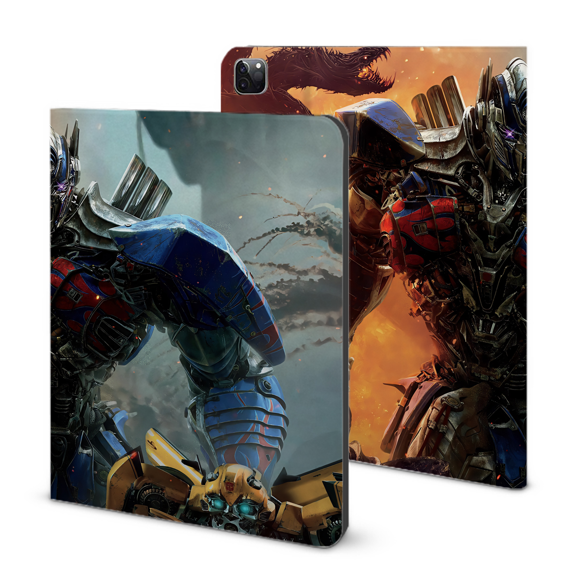 （画像用） Transformers トランスフォーマー IPad ケース ブック型 PUレザー TPU 耐衝撃 軽量 薄型 ペン収納なし 全面保護 IPad 各モデル対応